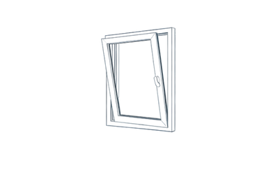 Abatible con eje horizontal