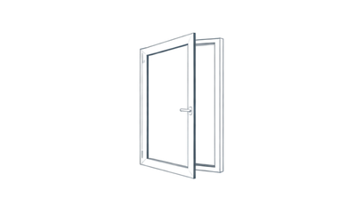 Abatible con eje vertical